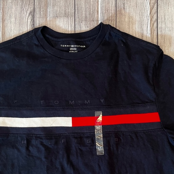 Tommy Hilfiger Blue Short Sleeve Tee mens/size L - Picture 4 of 9